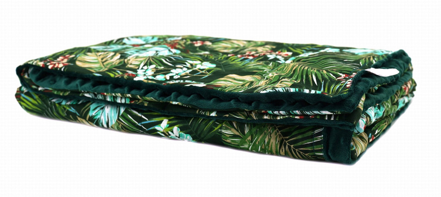 Pasunkinta antklodė - palmių lapai