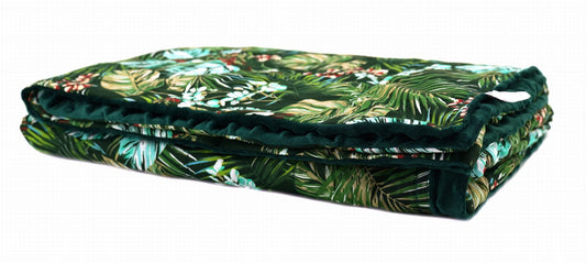 Pasunkinta antklodė - palmių lapai