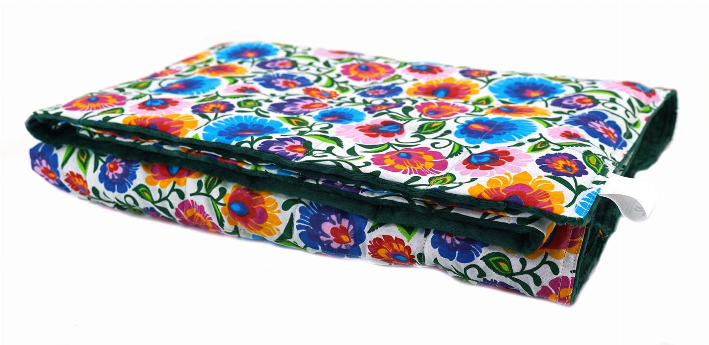 Pasunkinta antklodė - gėlės