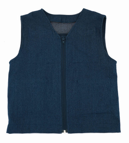 Pasunkinta liemenė DENIM - su užtrauktuku