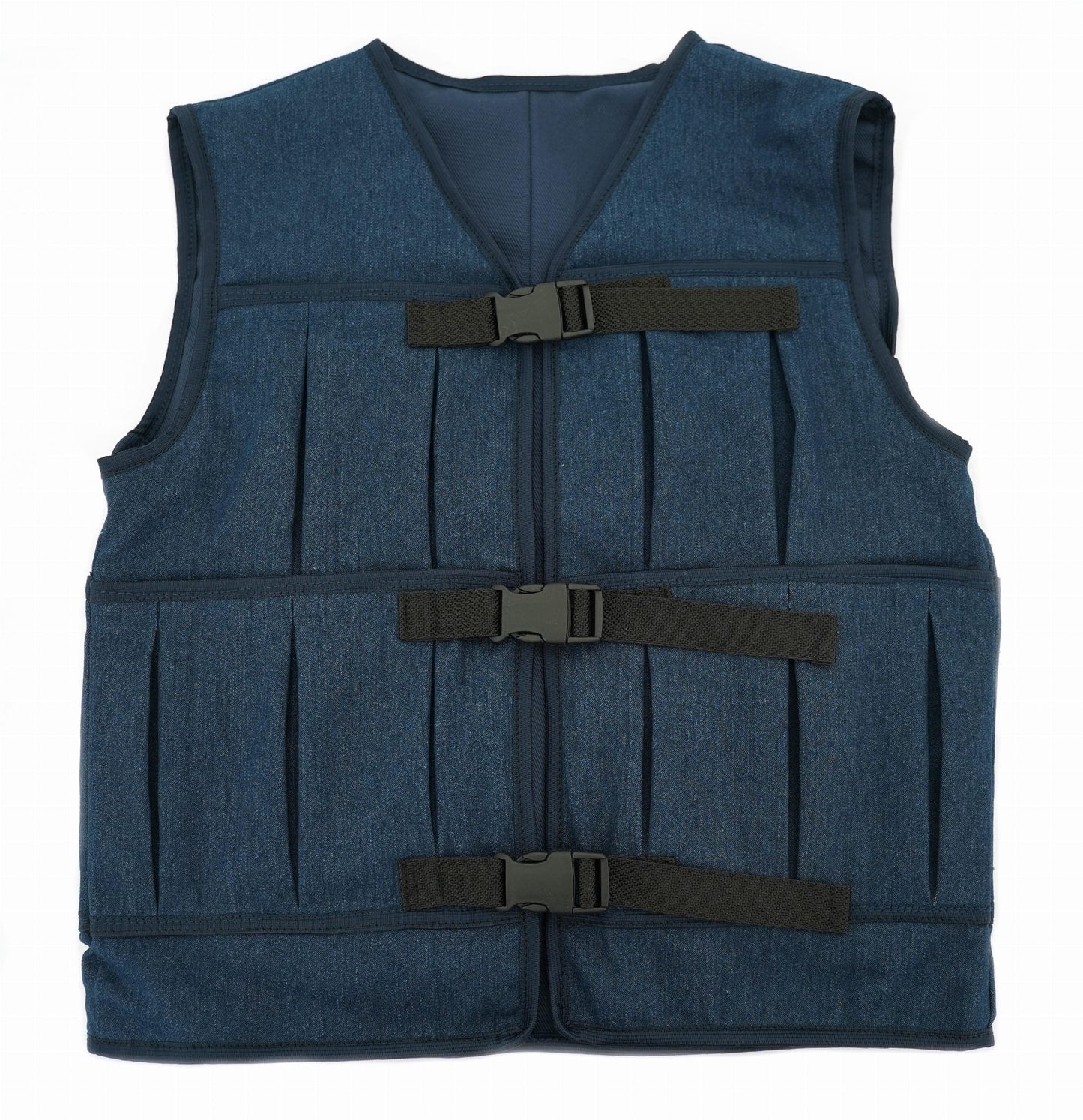 Pasunkinta liemenė DENIM -  užsegimas priekyje