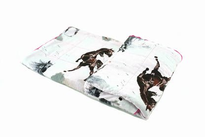 Pasunkinta antklodė - žirgai