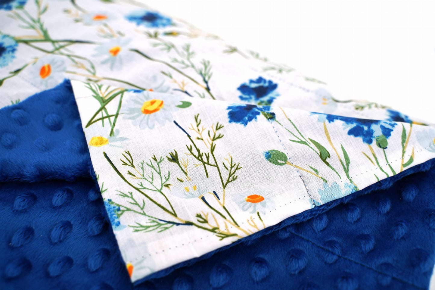 Pasunkinta antklodė - rugiagėlės