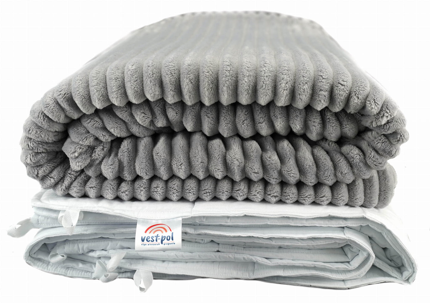 Pasunkinta antklodė, pliušinis užvalkalas - klasikinė