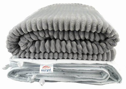 Pasunkinta antklodė, pliušinis užvalkalas - klasikinė