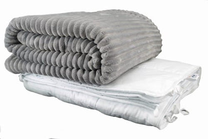 Pasunkinta antklodė, pliušinis užvalkalas - klasikinė